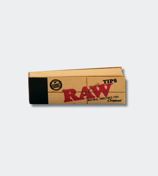 RAW | Unbleached Tips Black | 50 Pack