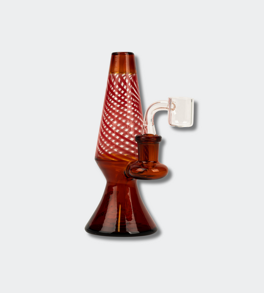 Red Eye | 5'5 Tall Amber Magma Rig W/ UFO Perc